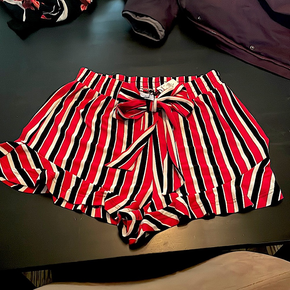 Express striped shorts